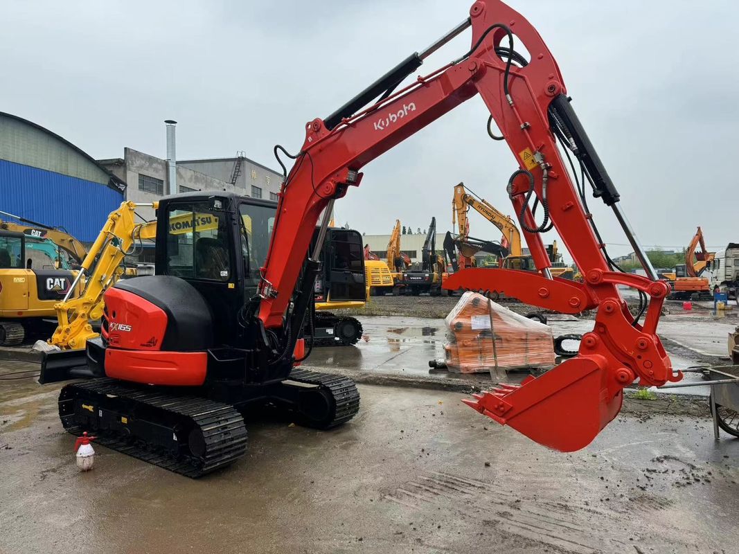 Niska cena używany koparz 6,5tony hydrauliczny KUBOTA KX165 koparz używany KUBOTA165 koparki oryginalne Japonia na sprzedaż