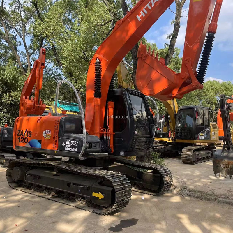 12000kg Zx120 używany grabarz Hitachi z drugiej ręki z oryginalną farbą 0,51m3