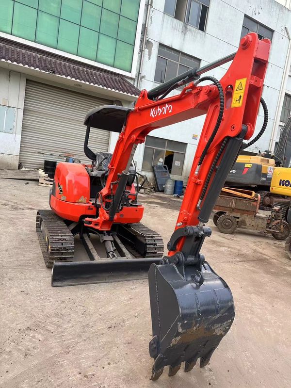 0.15m3 Wiadro Czerwony Kolor Mini używany grabarz Kubota U35 używany mini grabarz