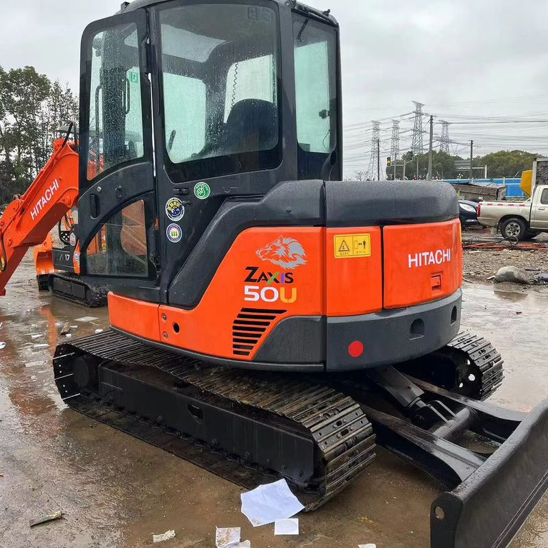 5500kg Mini Ekskawator używany Hitachi Zx50u Ekskawator używany Kolor oryginalny
