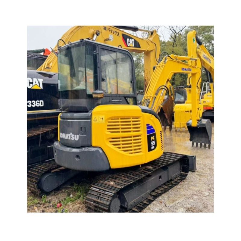 Wykorzystane małe koparki Komatsu PC55MR używane mini koparki Komatsu 5T maszyny maszyny gospodarstwa domowego sprzątanie sznelli