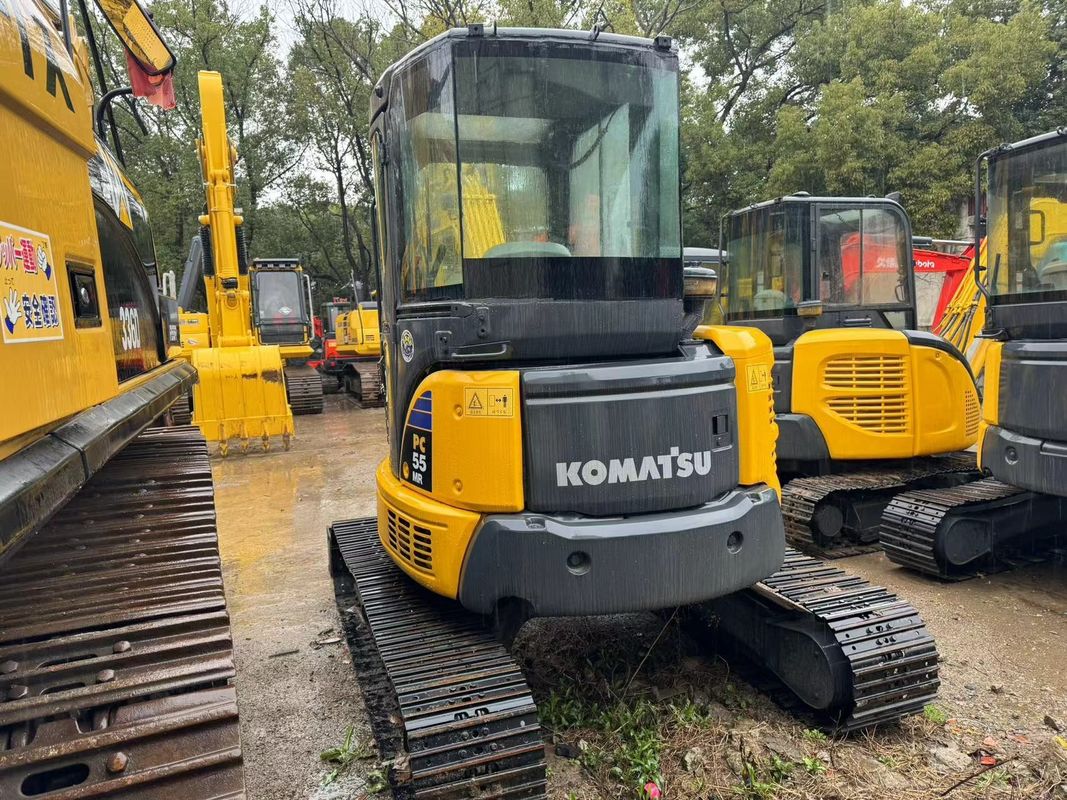 Wykorzystane małe koparki Komatsu PC55MR używane mini koparki Komatsu 5T maszyny maszyny gospodarstwa domowego sprzątanie sznelli