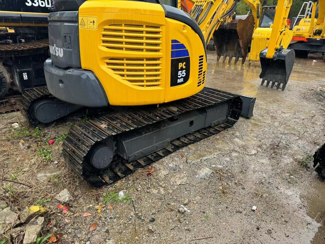 Wykorzystane małe koparki Komatsu PC55MR używane mini koparki Komatsu 5T maszyny maszyny gospodarstwa domowego sprzątanie sznelli