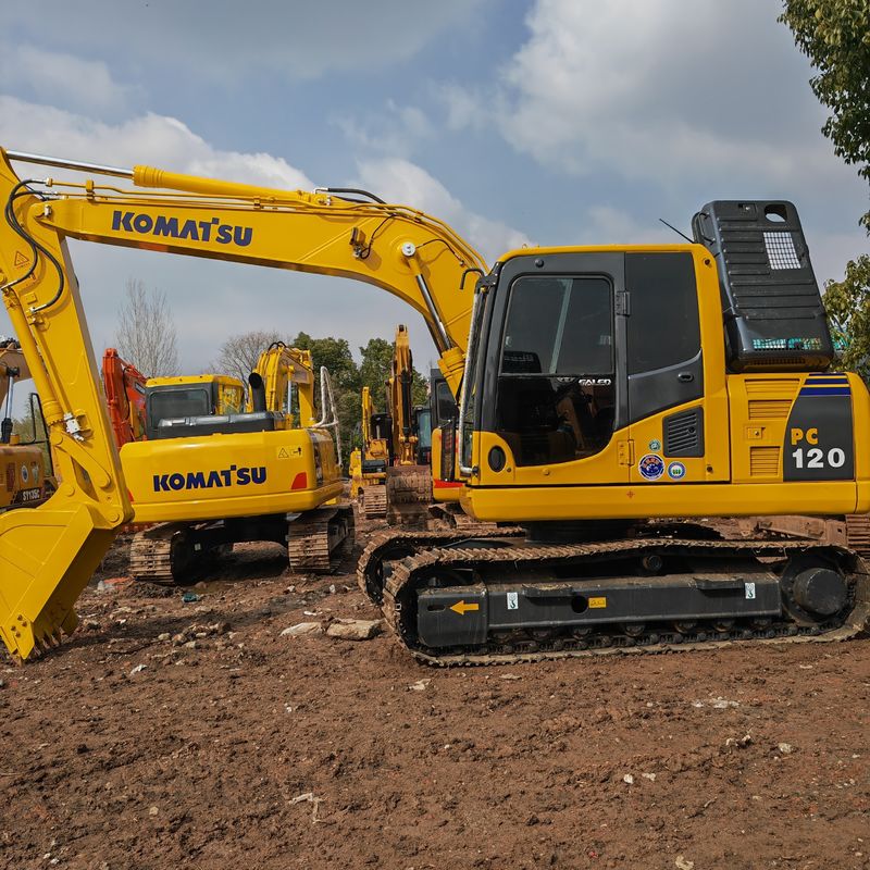 oryginalny kolor używany komatsu grabarz komatsu pc120/drużyna niska cena grabarz komatsu pc120