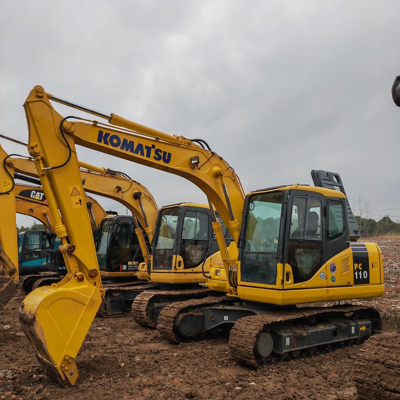 oryginalny kolor używany Komatsu pc110/Hydraulic Crawler excavator używany komatsu pc110 w sprzedaży