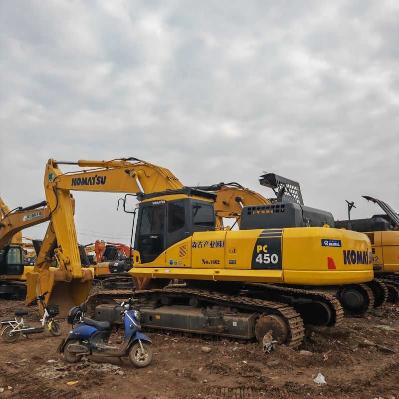 Duża moc kopania używany duży koparz komatsu pc450/s ręczny komatsu pc450 na sprzedaż