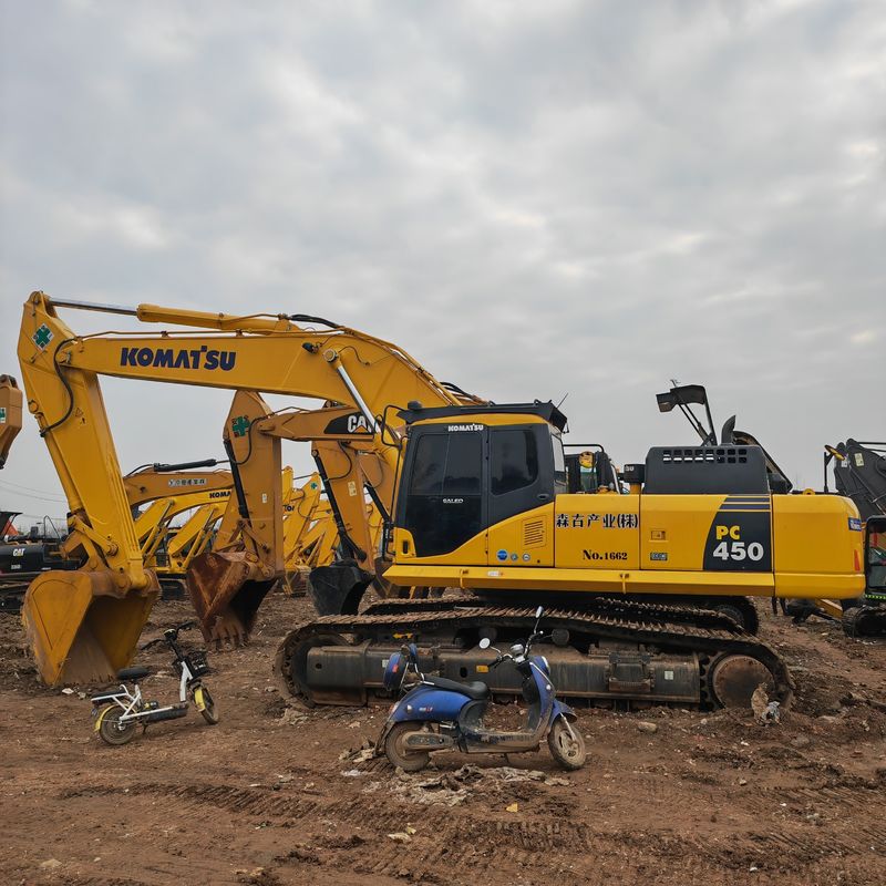 Duża moc kopania używany duży koparz komatsu pc450/s ręczny komatsu pc450 na sprzedaż
