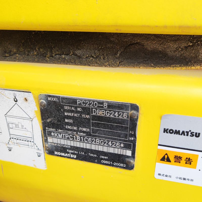 używany grabarz ogromna moc kopania komatsu pc 220-8/sekunda używany grabarz komatsu pc220-8 na sprzedaż