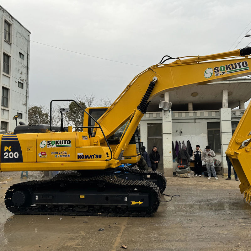 20 ton oryginalny kolor użyty grabarz użyty Komatsu PC200 grabarz budowlany