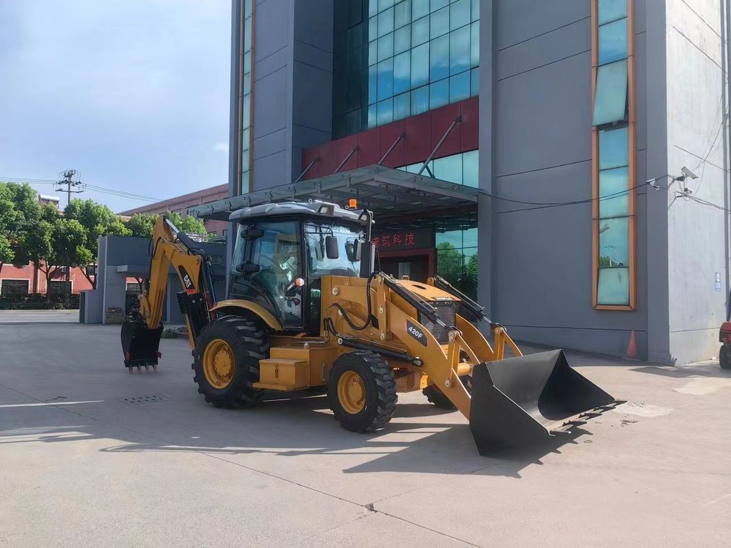 Używany grabarz Caterpillar CAT420F maszyna do malowania dróg/ używany japoński ciągnik maszyna drogowa silnik w dobrym stanie