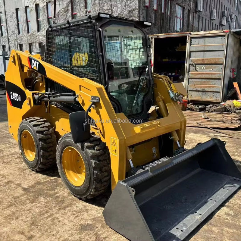 używany skok maszyny CAT 246D3 Caterpillar kołowe koparki Japonia oryginalne kołowe koparki