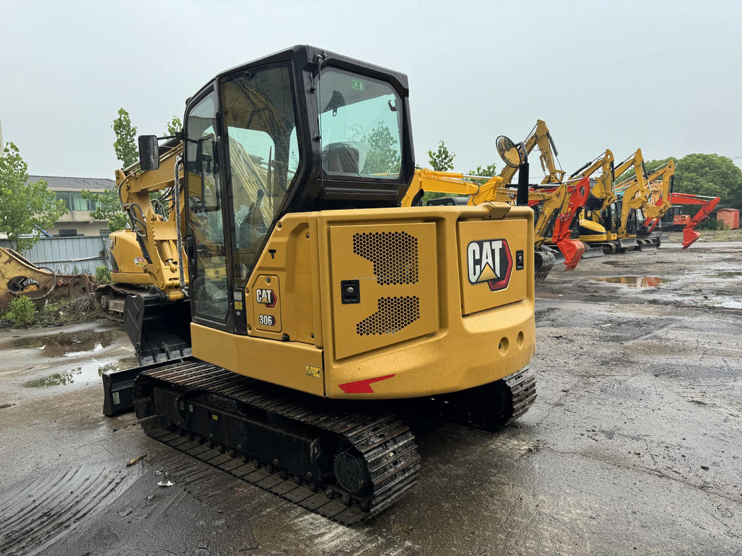 Stosowany mini grabarz cat306 cat306E2 cat307 maszyna do pełzania używana mała grabarz cat 306 cat 306E2 cat 307